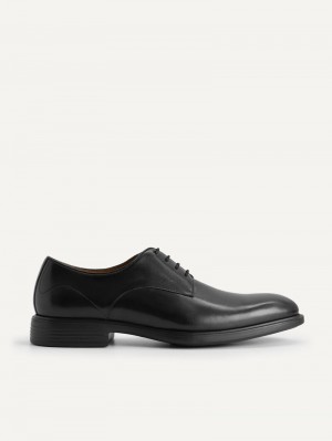 Pedro Altitude Leather Derby Shoes Men Lace Up Shoes Black | Q9Q-2815