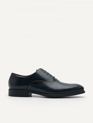 Pedro Altitude Lightweight Leather Men Oxford Shoes Navy | Q9Q-2788