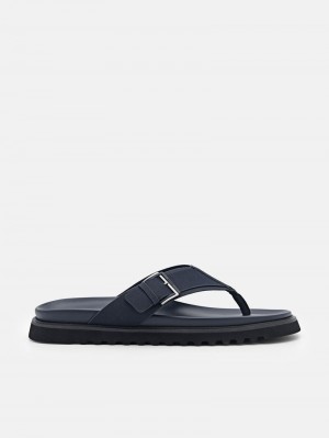 Pedro Arche Thong Men Sandals Navy | Q9Q-2758