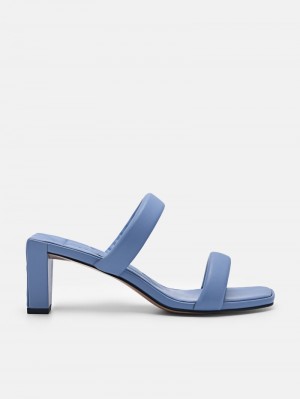 Pedro Aster Women Heel Sandals Blue | Q9Q-1499