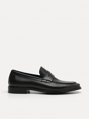 Pedro Bailey Calf Leather Men Loafers Black | Q9Q-1921