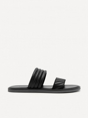 Pedro Band Slide Men Sandals Black | Q9Q-1918