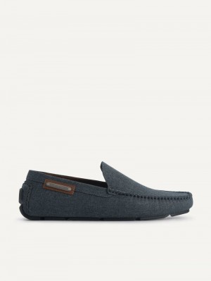 Pedro Casual Men Moccasins Navy | Q9Q-1891