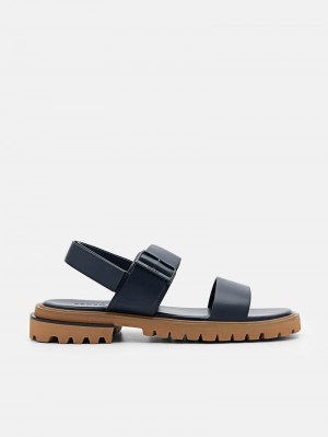 Pedro Cooper Backstrap Men Sandals Navy | Q9Q-1882