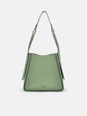 Pedro Demi Leather Bags Women Hobos Green | Q9Q-1266