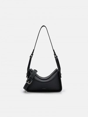 Pedro Demi Leather Bags Women Shoulder Bags Black | Q9Q-1261