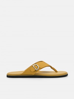 Pedro Dillon Thong Men Sandals Mustard | Q9Q-2680