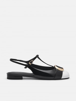 Pedro Eden Ballerina Women Flats Black | Q9Q-2672