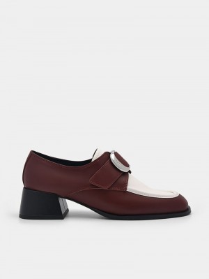 Pedro Eden Leather Loafers Women Low Heels Multi | Q9Q-2663