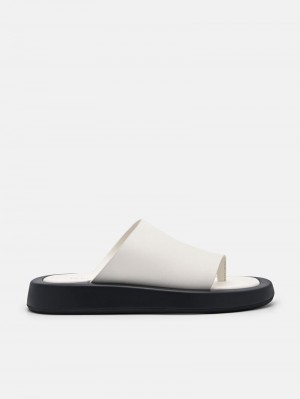 Pedro Este Thong Sandals Women Flats White | Q9Q-1866
