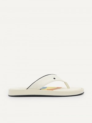 Pedro Fabric Thong Men Sandals Beige | Q9Q-1849