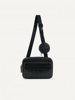 Pedro Flynn Casual Bags Men Sling Bags Black | Q9Q-1241