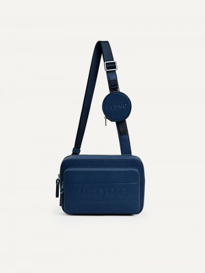 Pedro Flynn Casual Bags Men Sling Bags Navy | Q9Q-1242