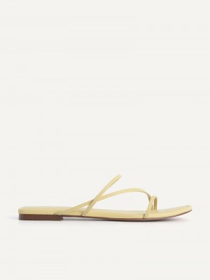 Pedro Gwyneth Strappy Women Flats Light Green | Q9Q-2575