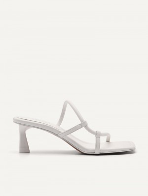 Pedro Heel Women Heel Sandals White | Q9Q-1474