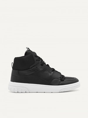 Pedro High Top Sneakers Men High Top Sneakers Black | Q9Q-1815