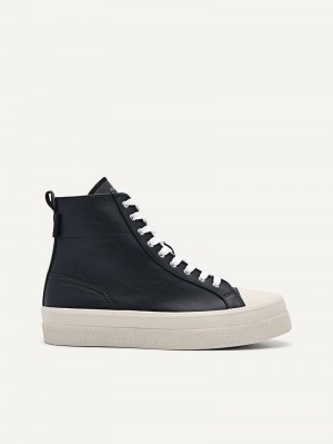 Pedro High Top Women Sneakers Black | Q9Q-1817