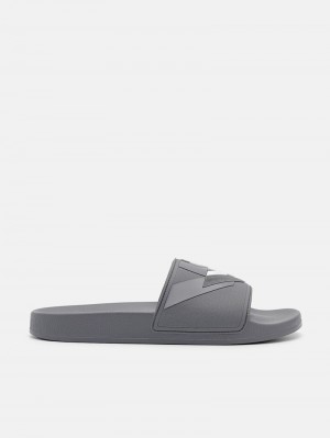 Pedro Houndstooth Slide Men Sandals Grey | Q9Q-1812