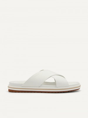 Pedro Icon Cross Strap Men Sandals Chalk | Q9Q-2467