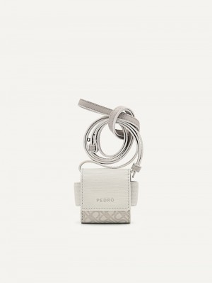 Pedro Icon Leather Airpod Case Men Tech Accessories Chalk | Q9Q-2286