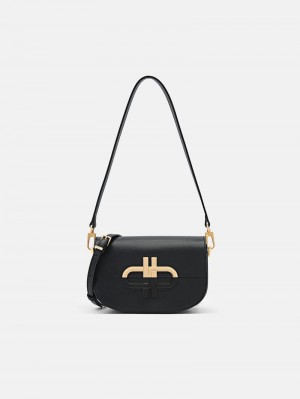 Pedro Icon Leather Bags Women Shoulder Bags Black | Q9Q-2333