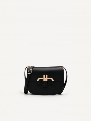 Pedro Icon Leather Bags Women Shoulder Bags Black | Q9Q-2328