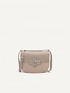 Pedro Icon Leather Bags Women Shoulder Bags Taupe | Q9Q-2327