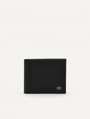 Pedro Icon Leather Bi-Fold with Insert Men Wallets Black | Q9Q-2204