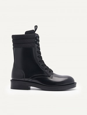 Pedro Icon Leather Boots Women Ankle Boots Black | Q9Q-2347