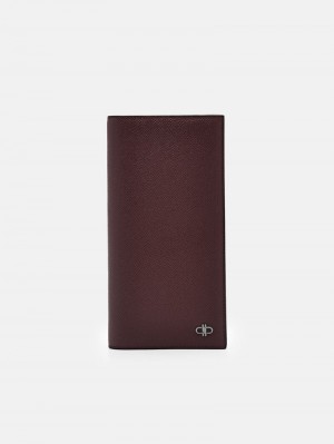 Pedro Icon Leather Long Men Wallets Mahogany | Q9Q-2266