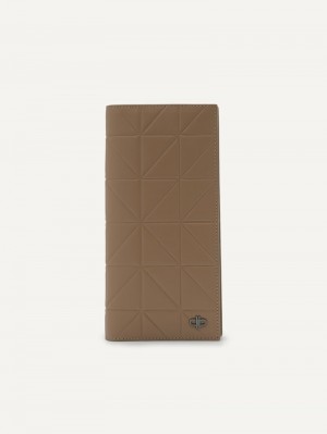 Pedro Icon Leather Long in Pixel Men Wallets Taupe | Q9Q-2261