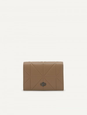 Pedro Icon Leather in Pixel Men Card Holders Taupe | Q9Q-2268