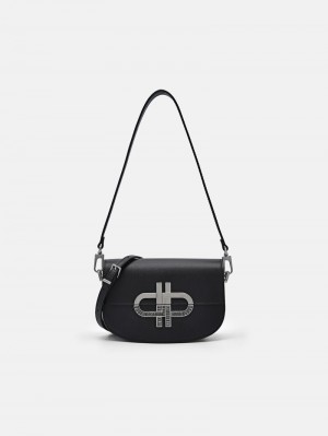 Pedro Icon Mini Leather Bags Women Shoulder Bags Black | Q9Q-2308