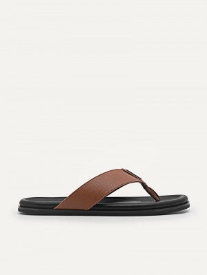 Pedro Icon Thong Men Sandals Cognac | Q9Q-2373