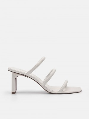 Pedro Isabel Women Heel Sandals Chalk | Q9Q-1463