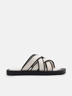 Pedro Izzie Sandals Women Flats Beige | Q9Q-2196