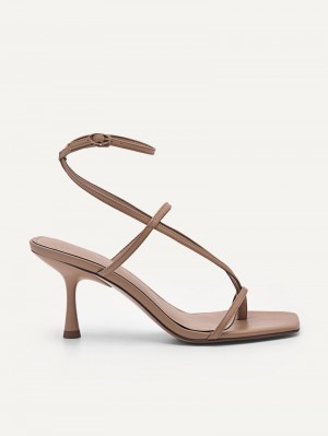 Pedro Jatte Women Heel Sandals Nude | Q9Q-1458