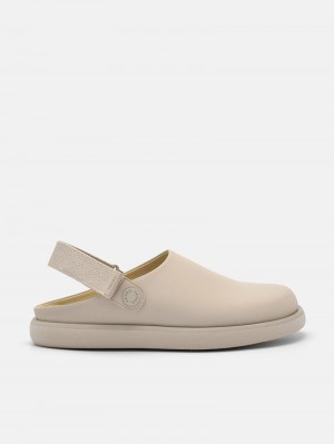 Pedro Kenzie Slingback Mules Women Flats Sand | Q9Q-1783