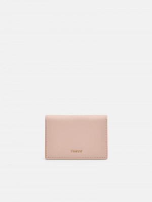 Pedro Leather Bi-Fold Women Card Holders Nude | Q9Q-2743