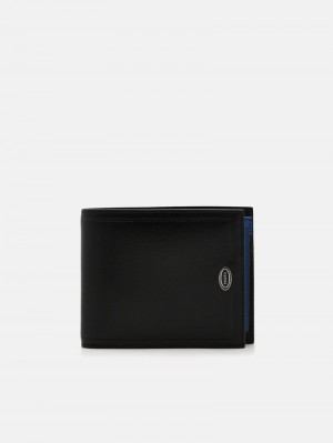 Pedro Leather Bi-Fold with Insert Men Wallets Black | Q9Q-2720