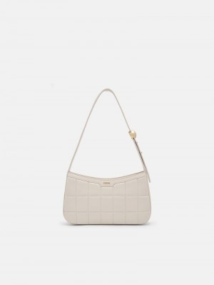 Pedro Lucia Bags Women Shoulder Bags Chalk | Q9Q-1187