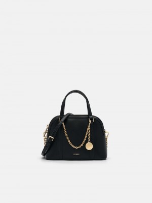 Pedro Lucia Mini Handbag Women Top Handle Bags Black | Q9Q-1182