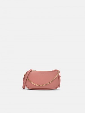 Pedro Maddy Leather Sling Pouch Women Pouches Blush | Q9Q-921