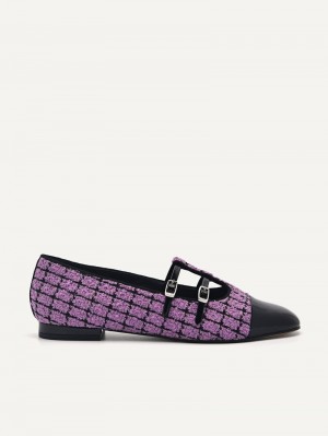 Pedro Maggie Mary Janes Women Flats Berry | Q9Q-2178