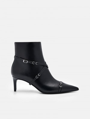 Pedro Mara Heel Boots Women Ankle Boots Black | Q9Q-2153