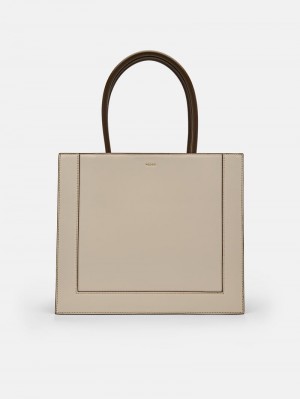 Pedro Market Bags Women Totes Chalk | Q9Q-1171