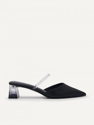 Pedro Megan Women Mules Black | Q9Q-1435