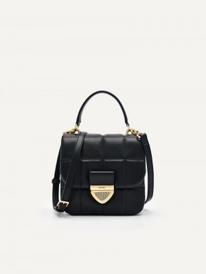 Pedro Mini Quilted Bags Women Shoulder Bags Black | Q9Q-1162