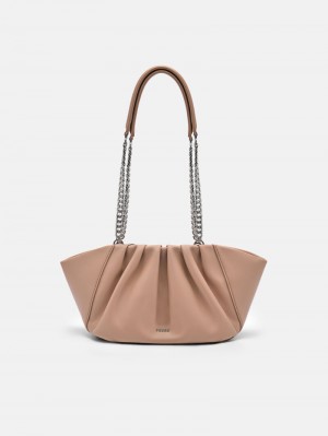 Pedro Nalia Bags Women Shoulder Bags Taupe | Q9Q-1142