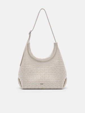 Pedro Naomie Bags Women Hobos Chalk | Q9Q-1139